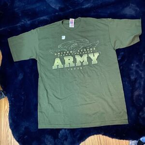 Vintage, Army, green, large, T shirt